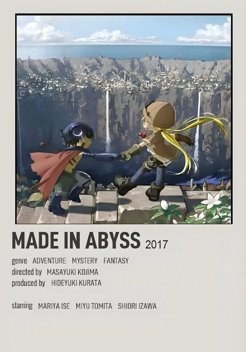 MADE IN ABYSS 2017 poster con telaio in plastica da Totoya