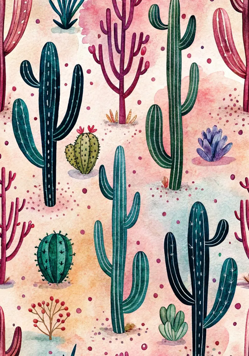 cactus art canvas by the gondols