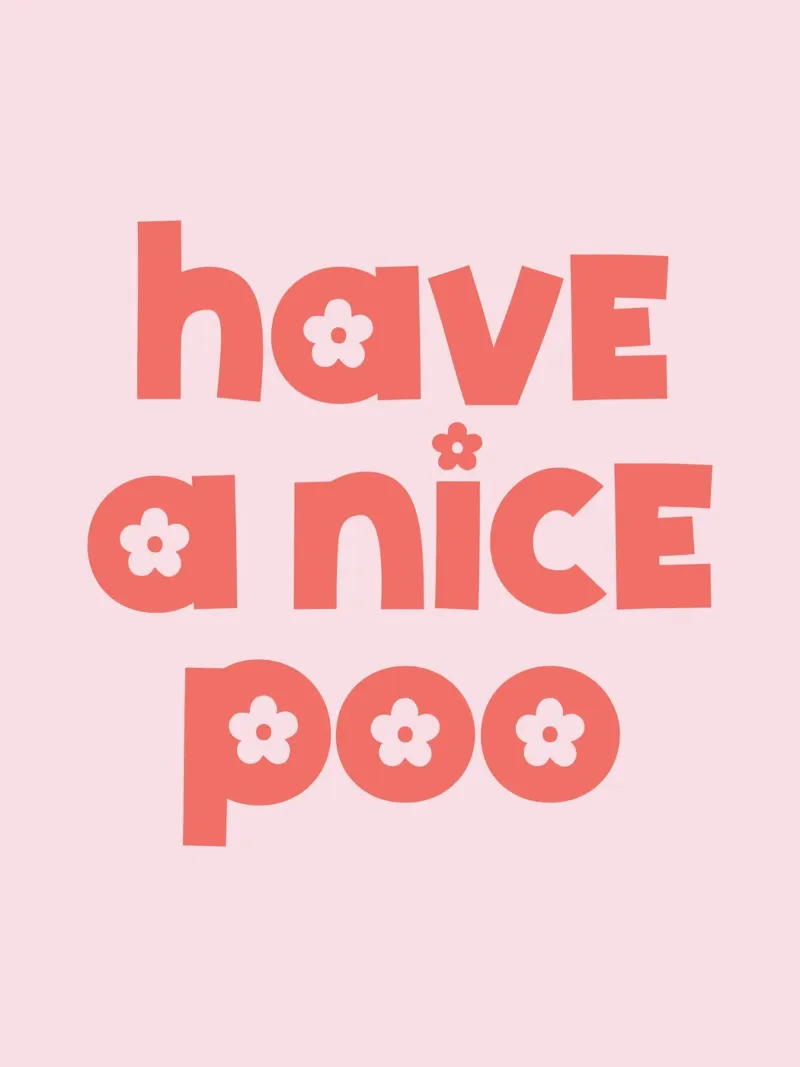 Have a nice Poo (Pink and Red tone) hahnemühle by Paigaam Studio