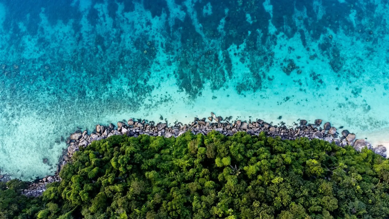 Vue aérienne de l'île de Tioman en Malaisie, Asie hahnemühle de anderm