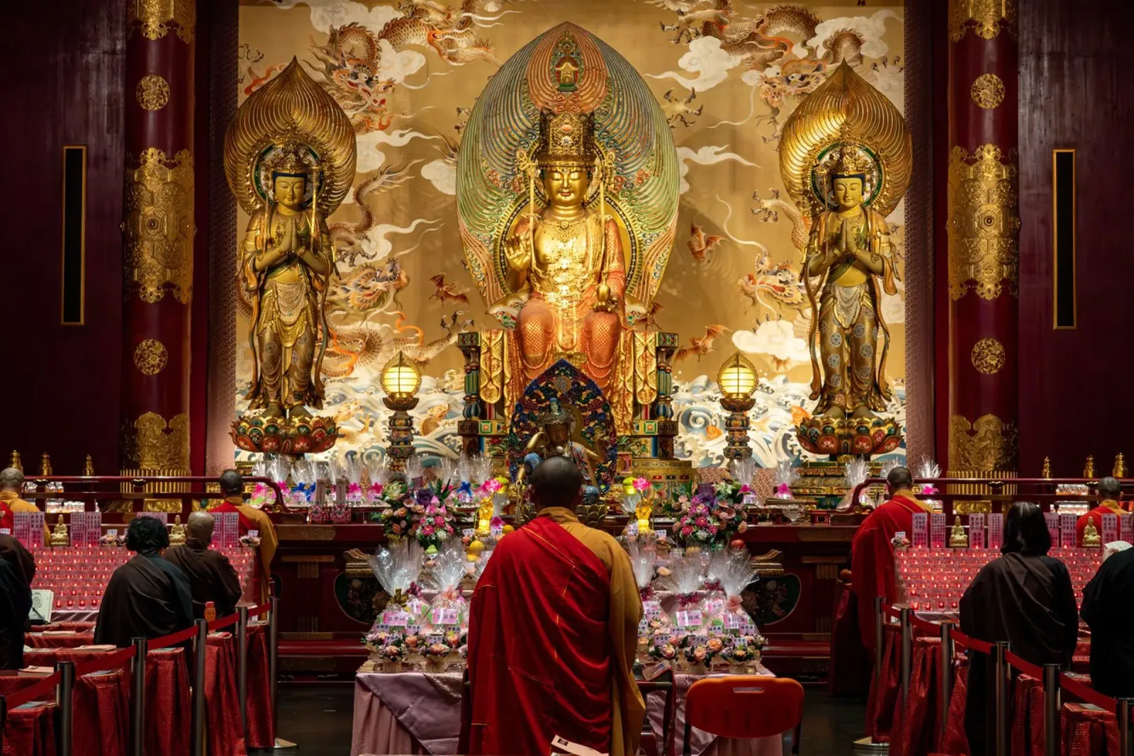 Monaco nel tempio delle reliquie del dente di Buddha carta hahnemühle da anderm