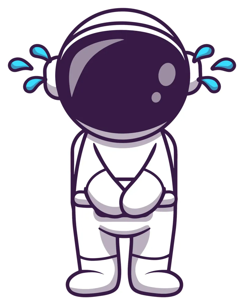 Astronaut weint Hahnemühle von brockcon Shop