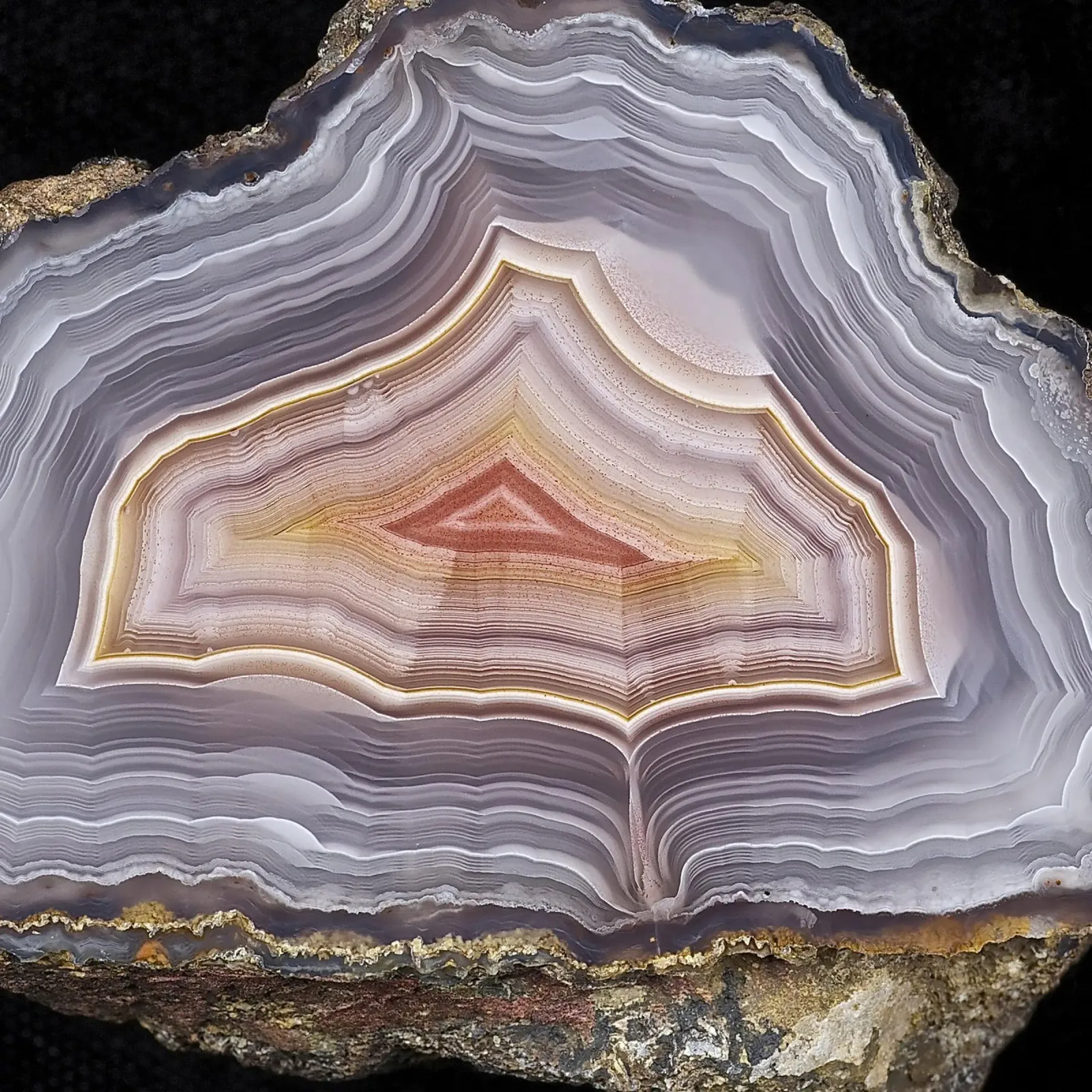 Texture fetta d'agata 06 pannello forex da Gemstone Textures