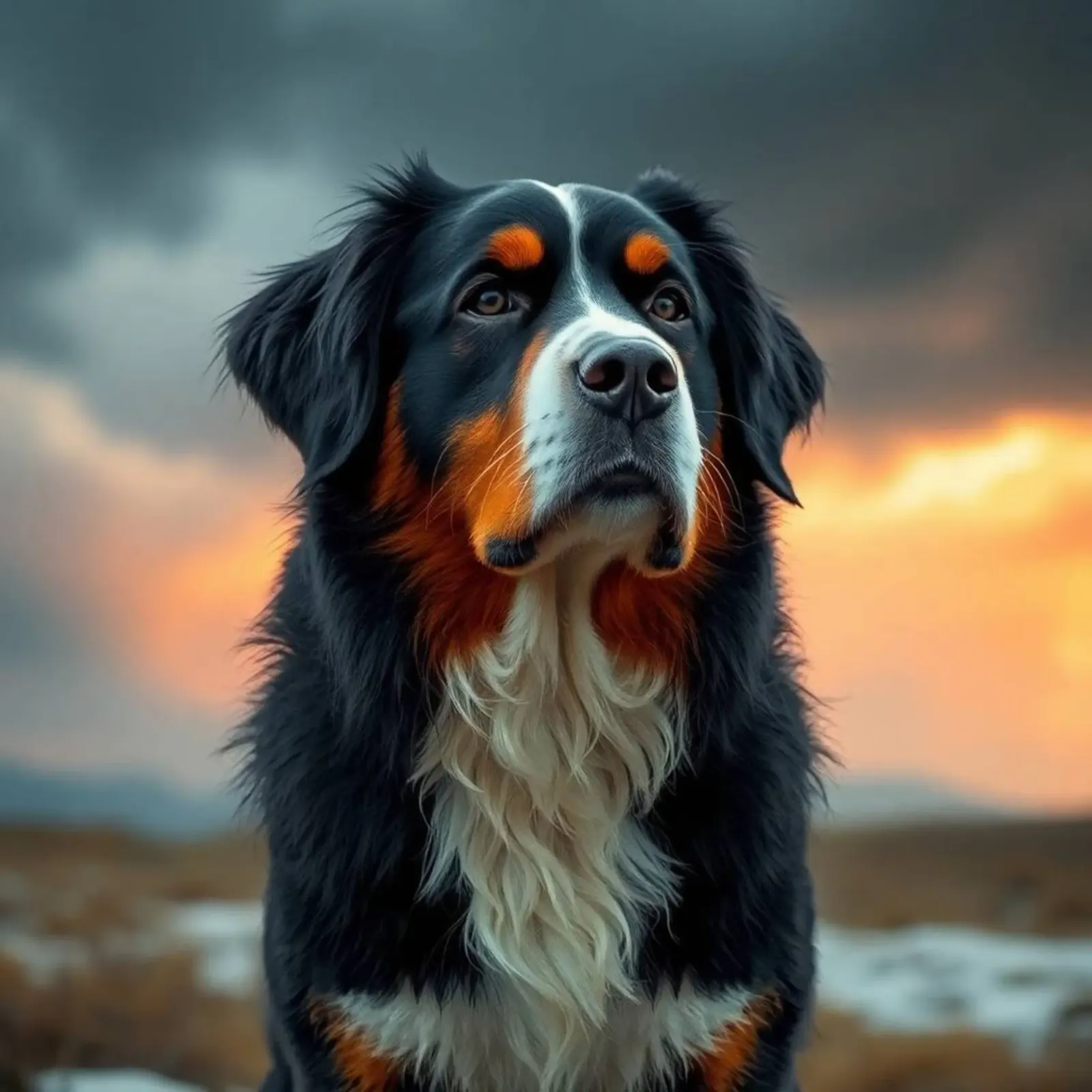 Beautiful Bernese Mountain Dog #170 backlit film by Yumis.Beargang.and.Me