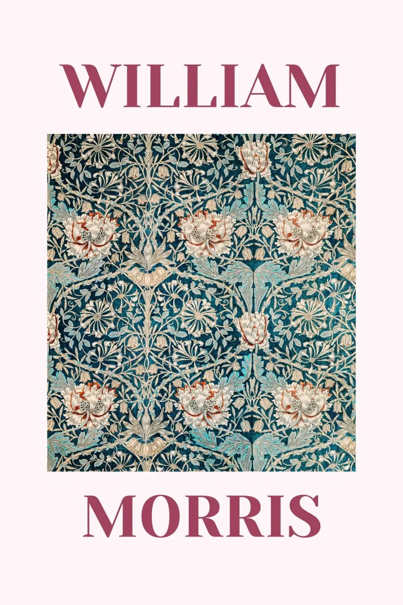 William Morris - Honey Suckle carta hahnemühle da Second Canvas