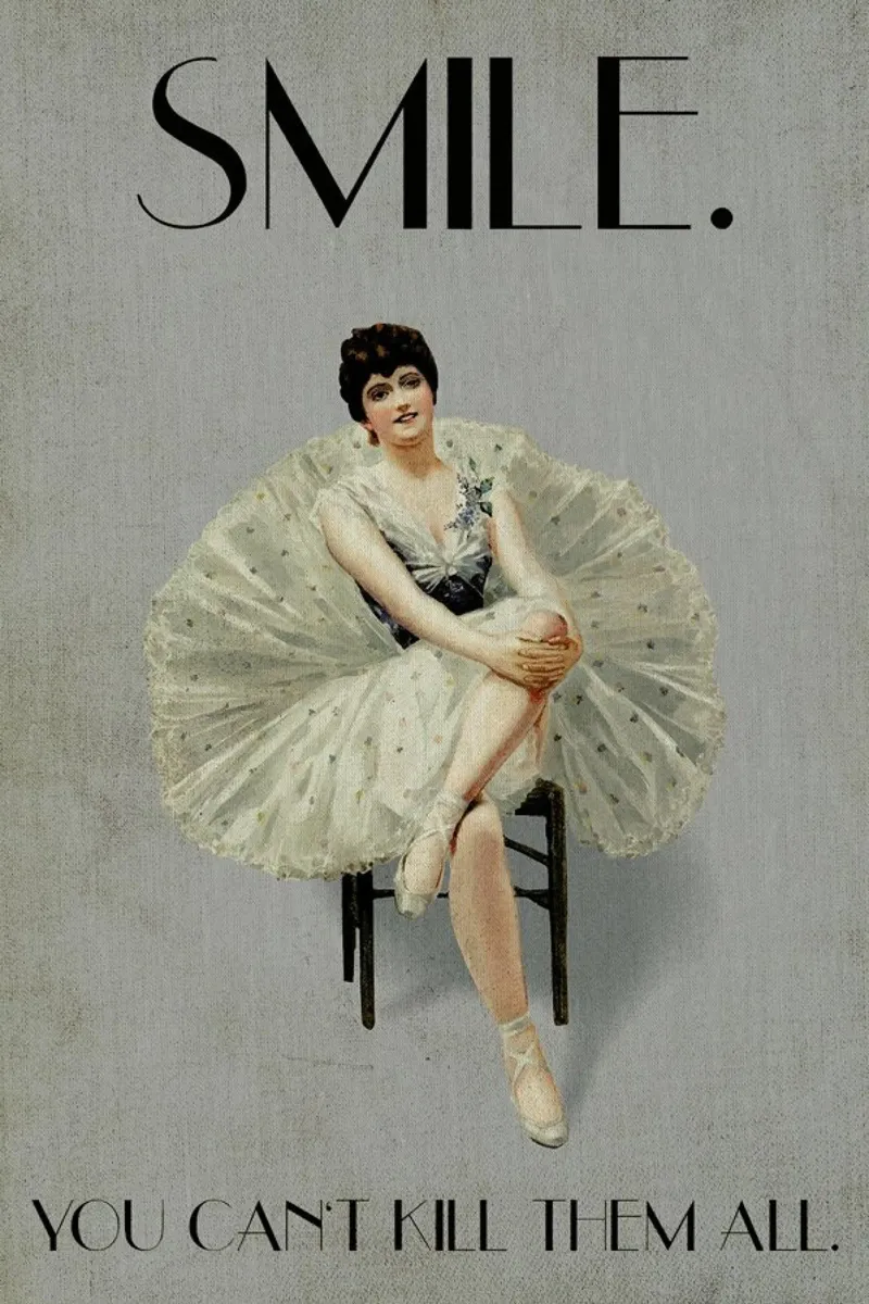 Keep Smiling poster da Kubistika