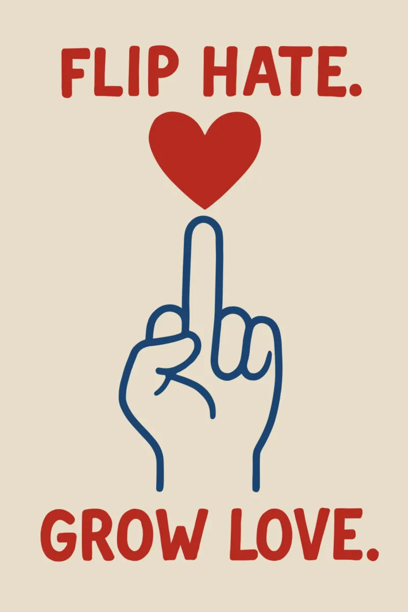 Cuore invece di odio pellicola backlit da QuooodZ by MooodzArt