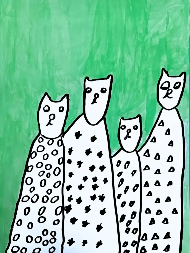 4 CATS IN A ROW poster da Einfach Uebel