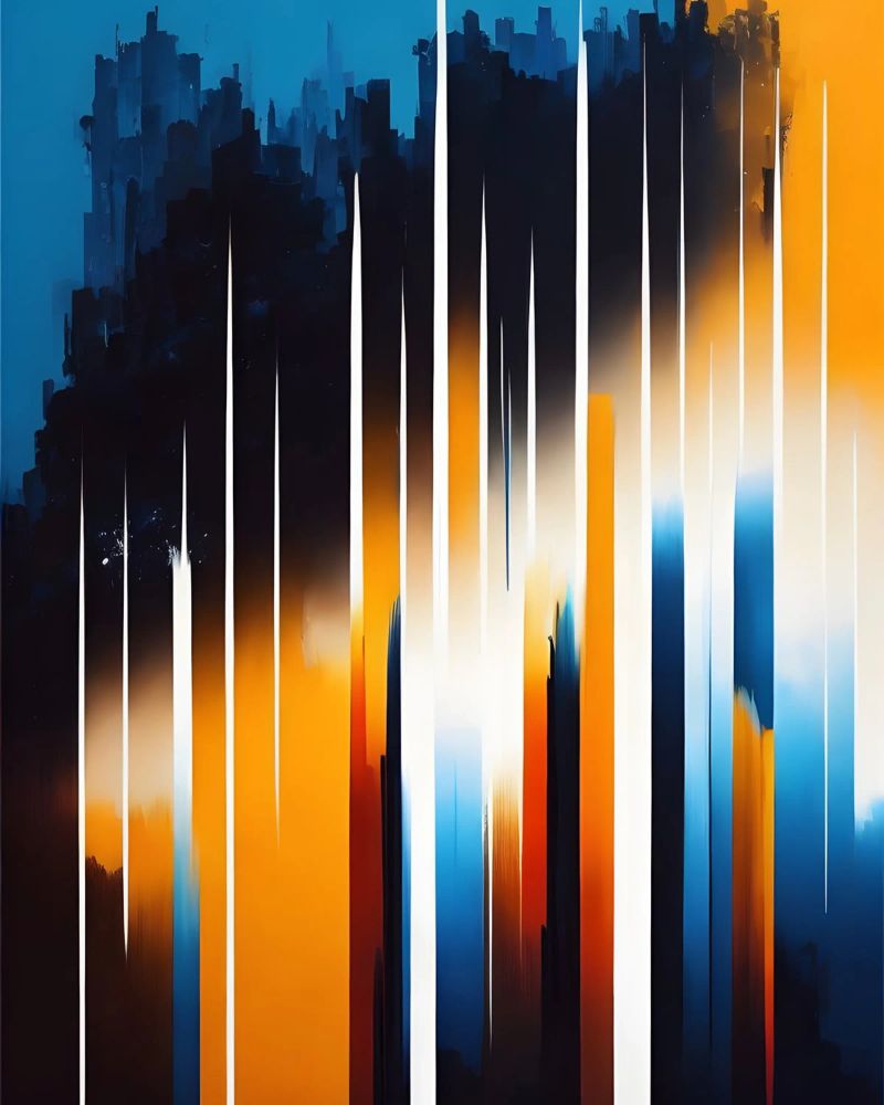 Abstrakt Bunte Streifen pannello forex da kosinsart.gallery
