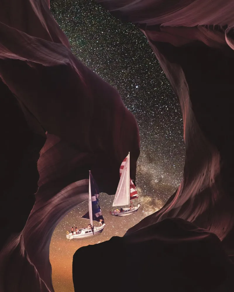 Sailing trough space plexiglass da PicturaCollage