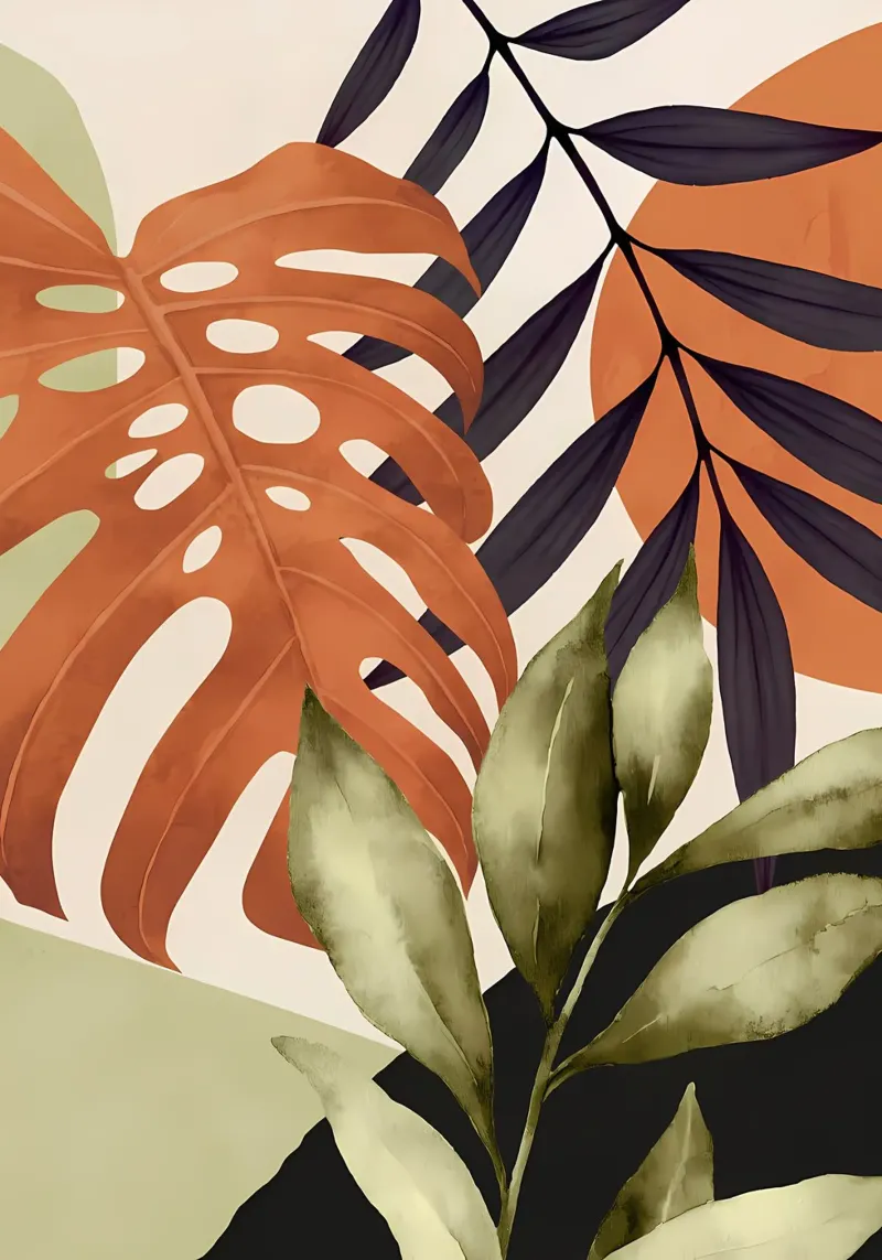 foglie natura tropicale pianta fogliame botanico pellicola backlit da Janine P McGuire