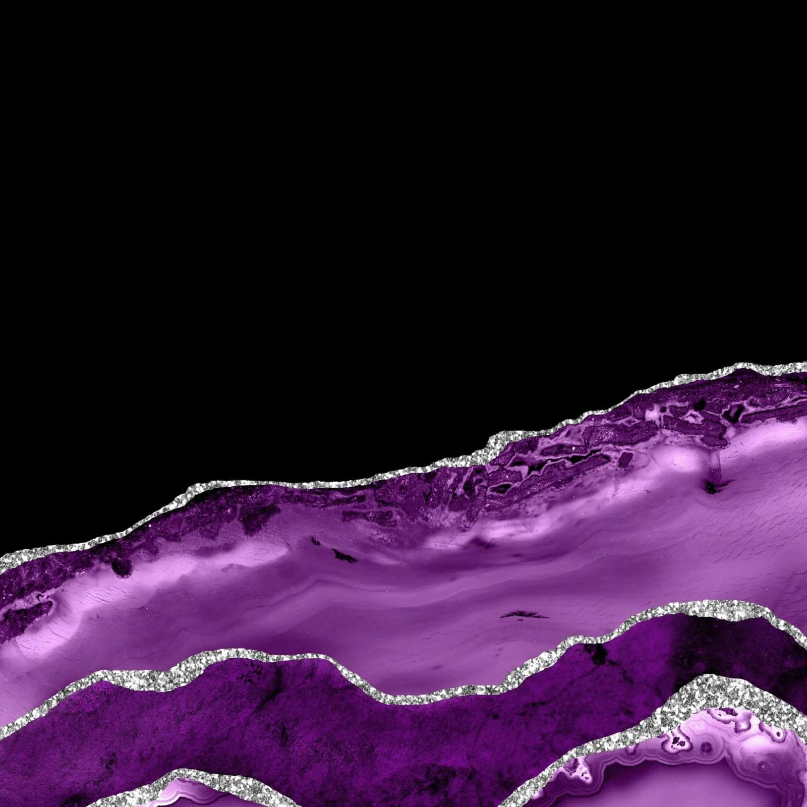 Agata viola e argento Texture 04 alluminio dibond da Gemstone Textures