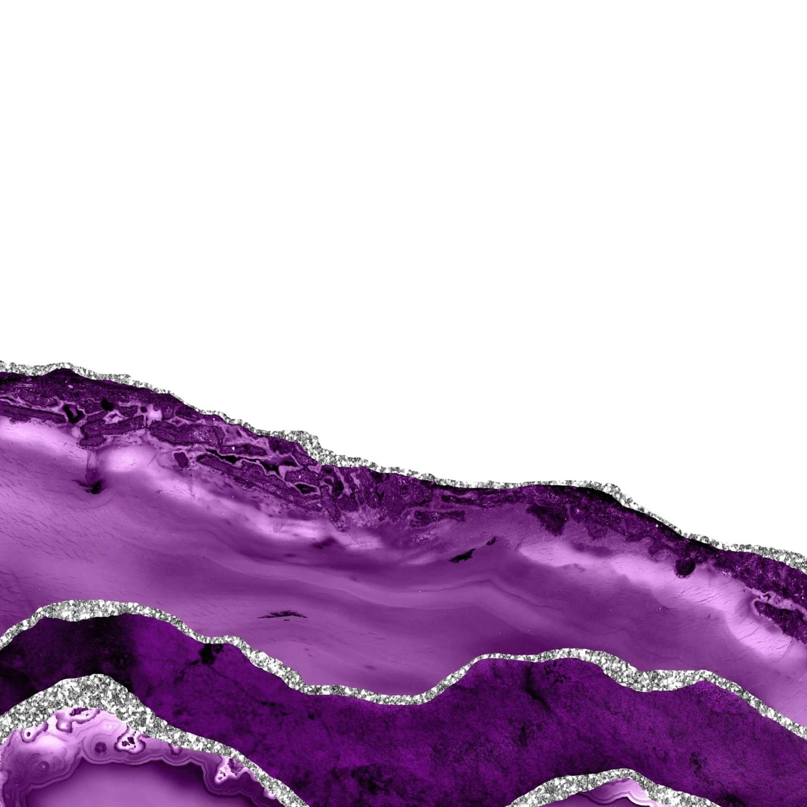 Agata viola e argento Texture 06 poster con telaio in alluminio da Gemstone Textures