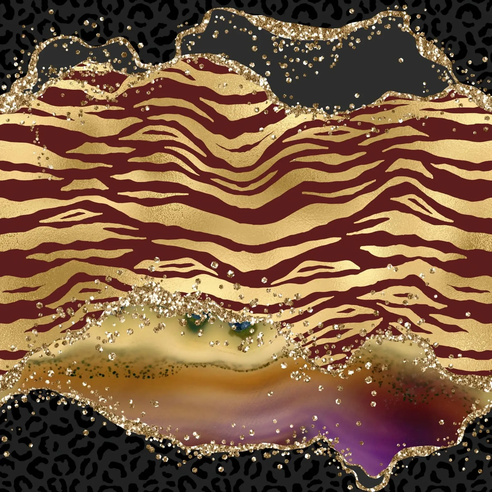 Texture Agata glitterata selvatica 04 pellicola backlit da Gemstone Textures