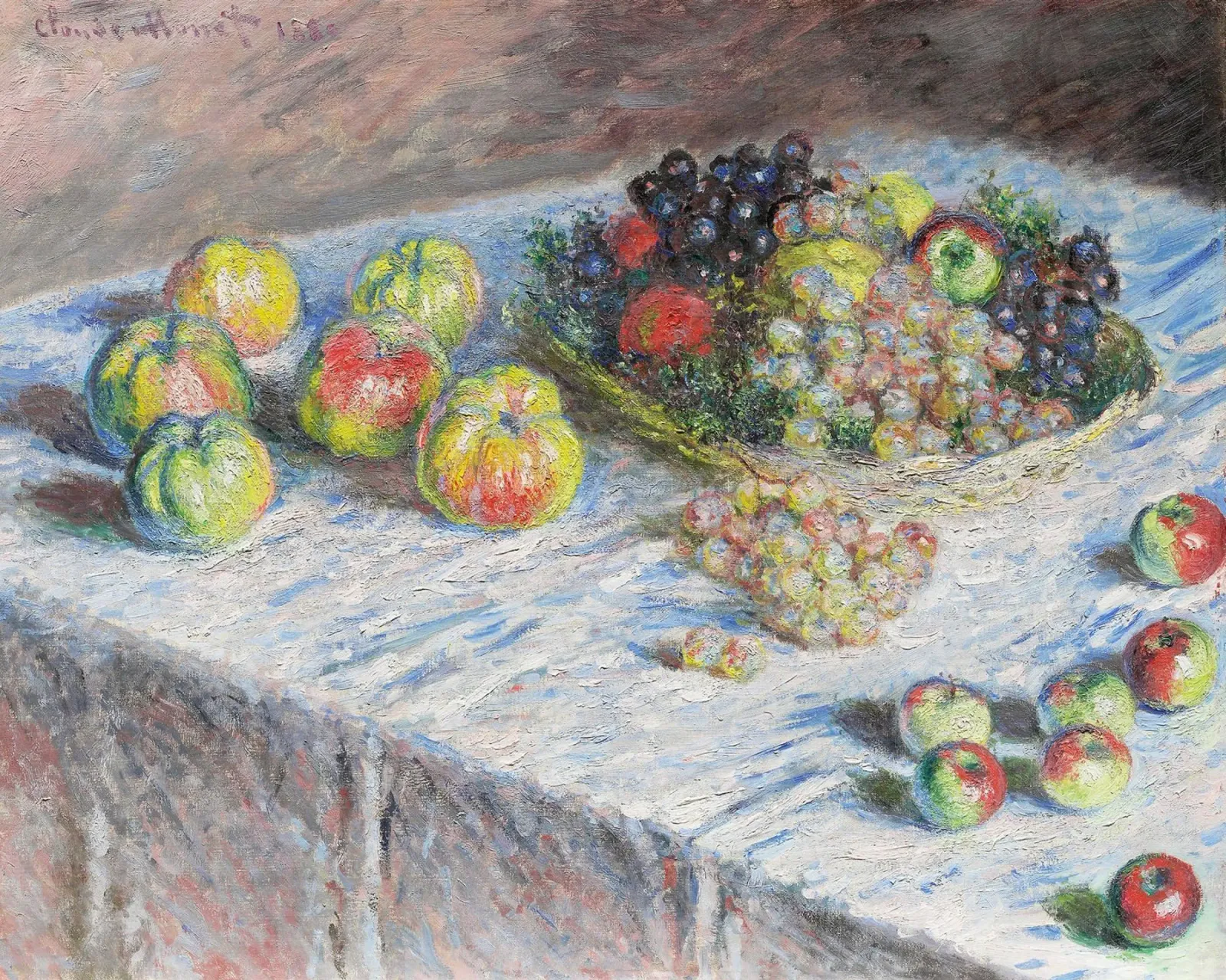 Mele e uva (1880) di Claude Monet poster da Monet Art Prints