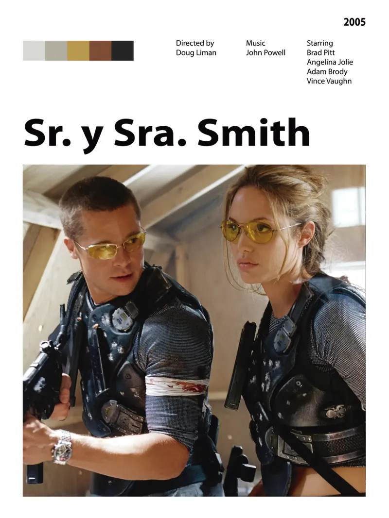 Il signore e la signora Smith pellicola backlit da The Movie Wall