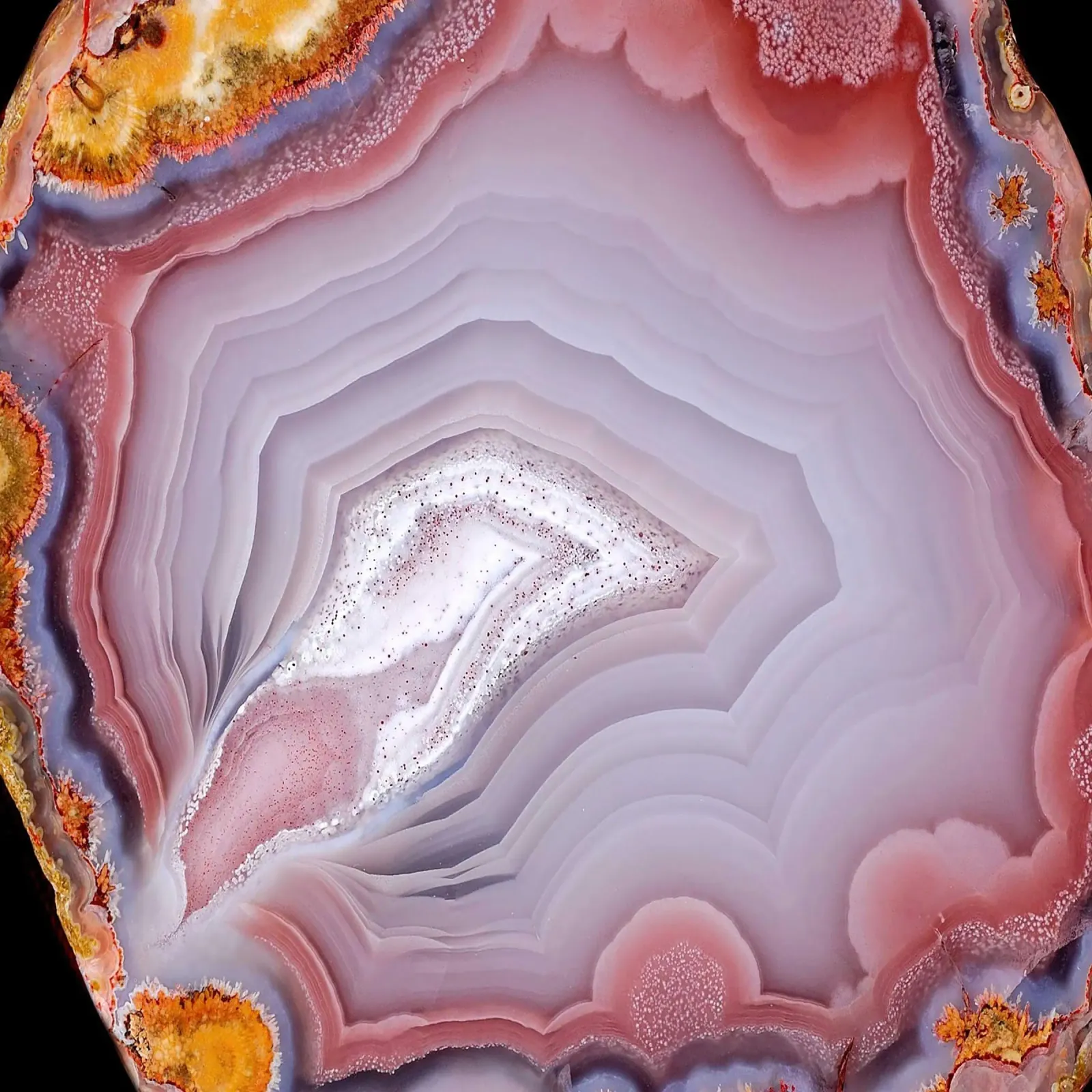 Texture fetta d'agata 17 alluminio dibond da Gemstone Textures