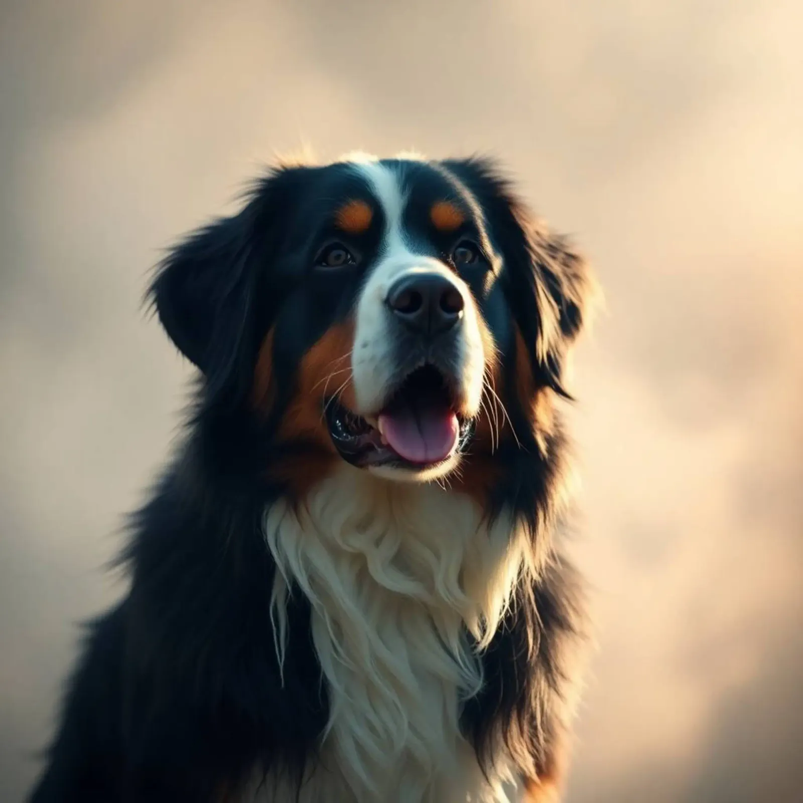 Beautiful Bernese Mountain Dog #176 backlit film by Yumis.Beargang.and.Me