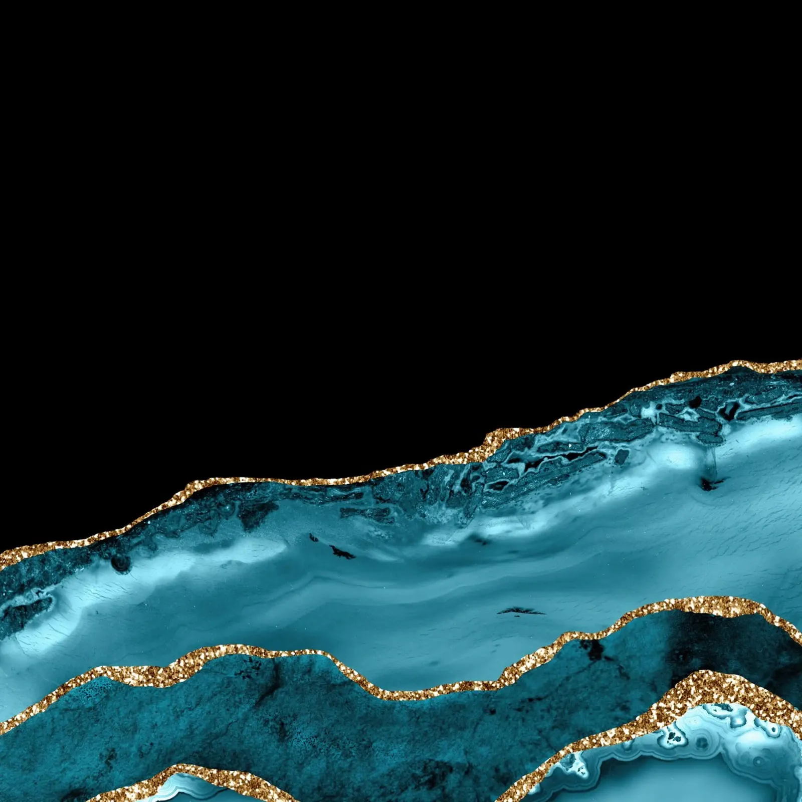 Texture agata oro e verde acqua 16 alluminio dibond da Gemstone Textures
