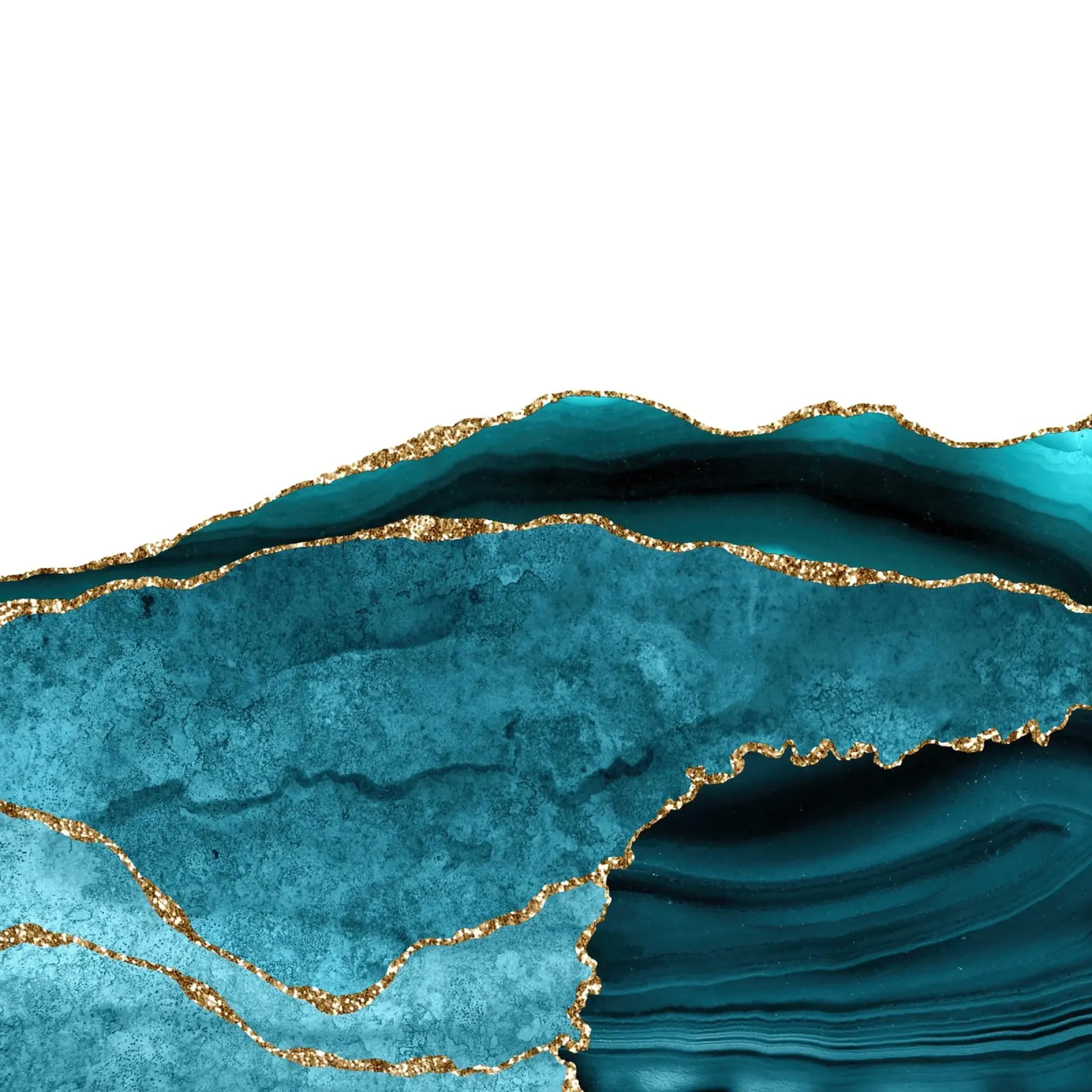 Texture Agata verde e oro 30 alluminio dibond da Gemstone Textures