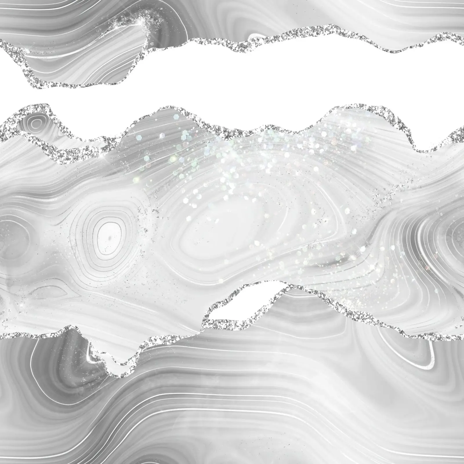 Agata glitterata bianca e argento Texture 06 tela da Gemstone Textures