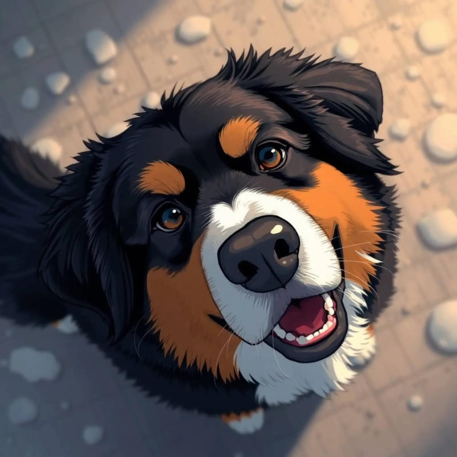 Bellissimo cane da montagna bernese #182 alluminio dibond da Yumis.Beargang.and.Me