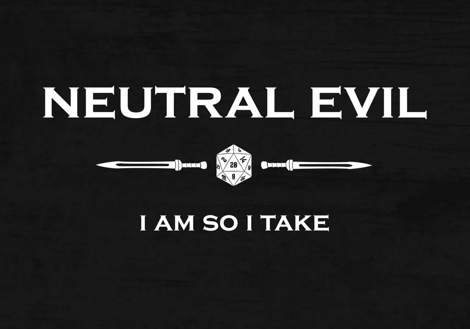 Neutral Evil - Io sono e quindi prendo pellicola backlit da pixelbull - medieval art and more
