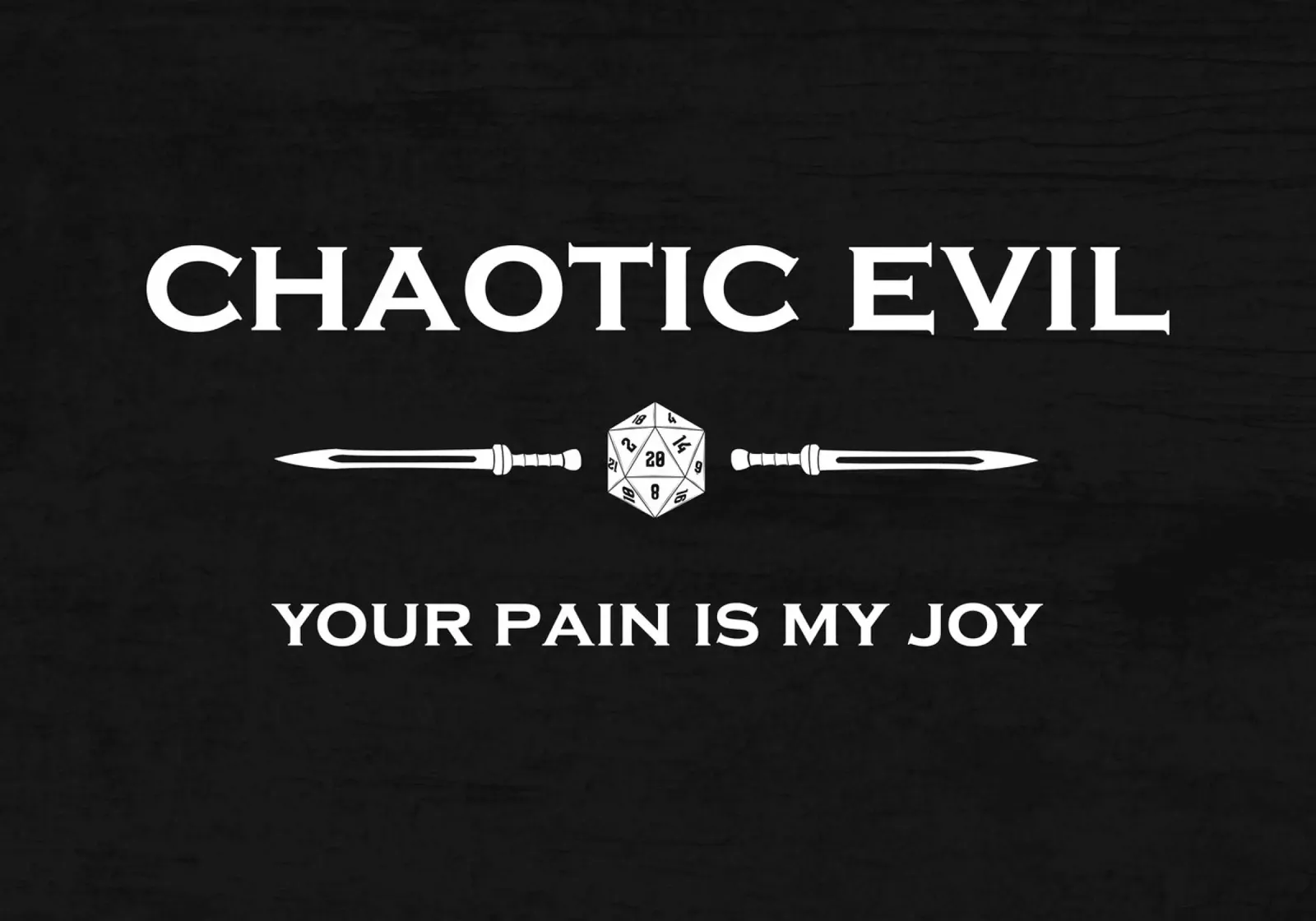 Chaotic Evil - Il tuo dolore è la mia gioia pellicola backlit da pixelbull - medieval art and more