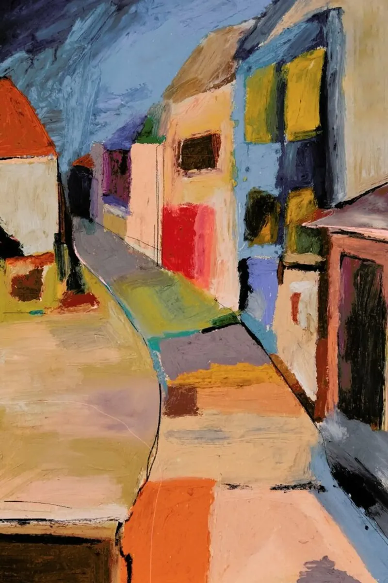 Cagnes Sur Mer France acrylic glass by Leigh Viner