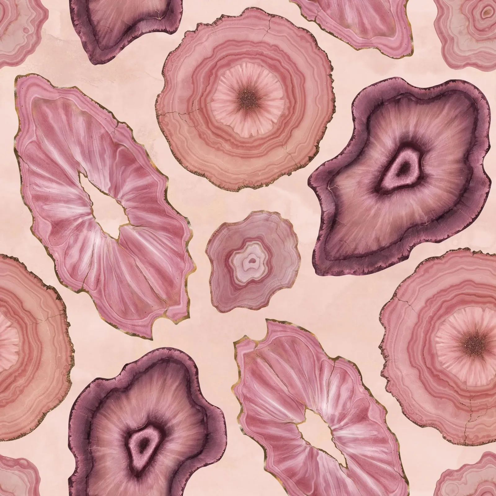 Modello di agata rosa 11 pellicola backlit da Gemstone Textures