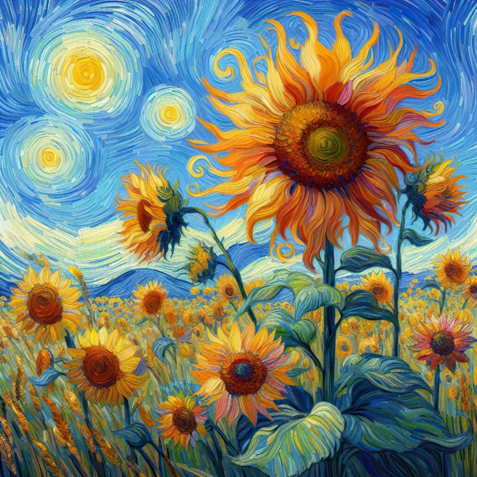 Sunflowers V poster by Point and Art