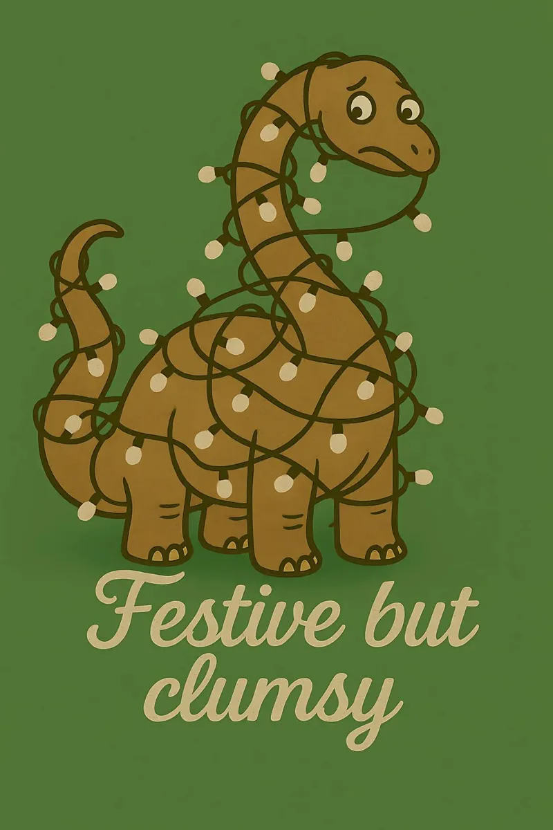 Meme divertente sul Diplodocus pellicola backlit da Funny Humor Art