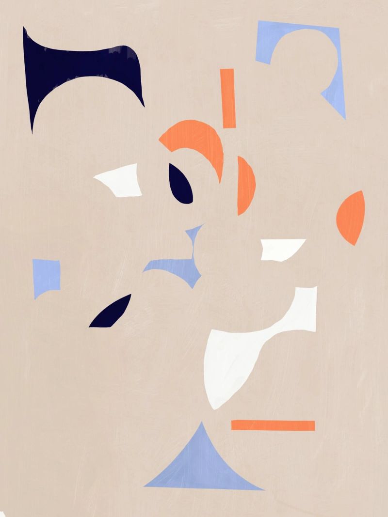 Découper un fragment d'abstraction hahnemühle de Little Dean