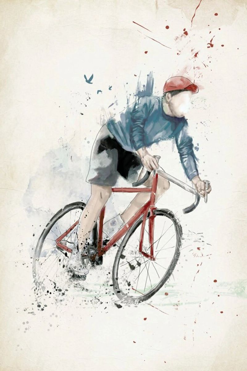 I Want To Ride My Bicycle poster by Balazs Solti