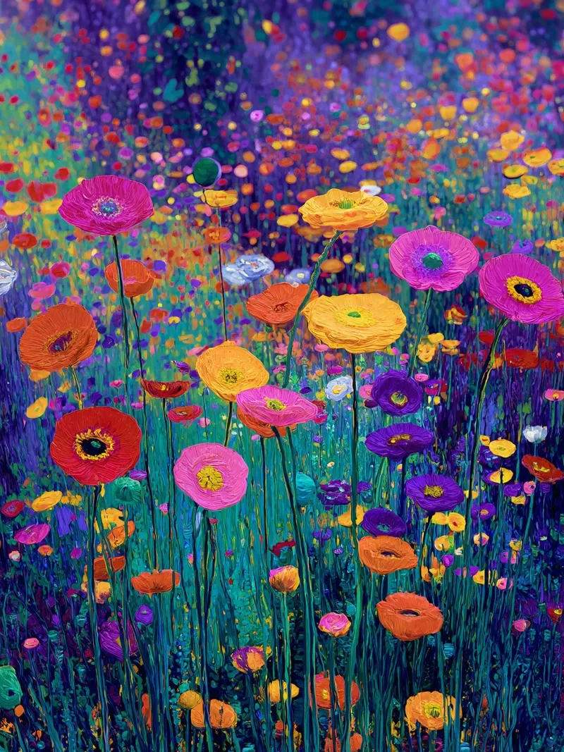 Meadow in full bloom pellicola backlit da Mateo