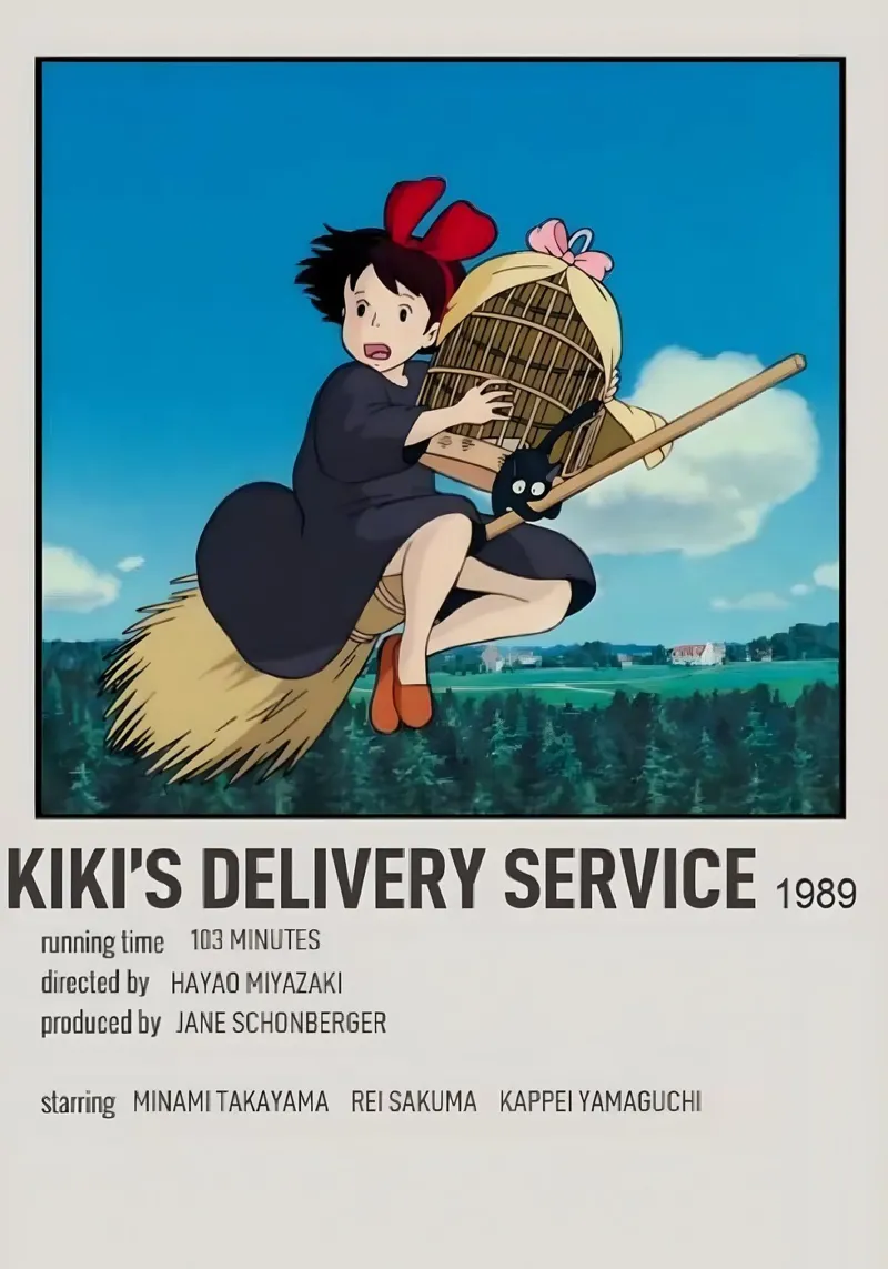 KIKI'S DELIVERY SERVICE 1989 pellicola backlit da Totoya