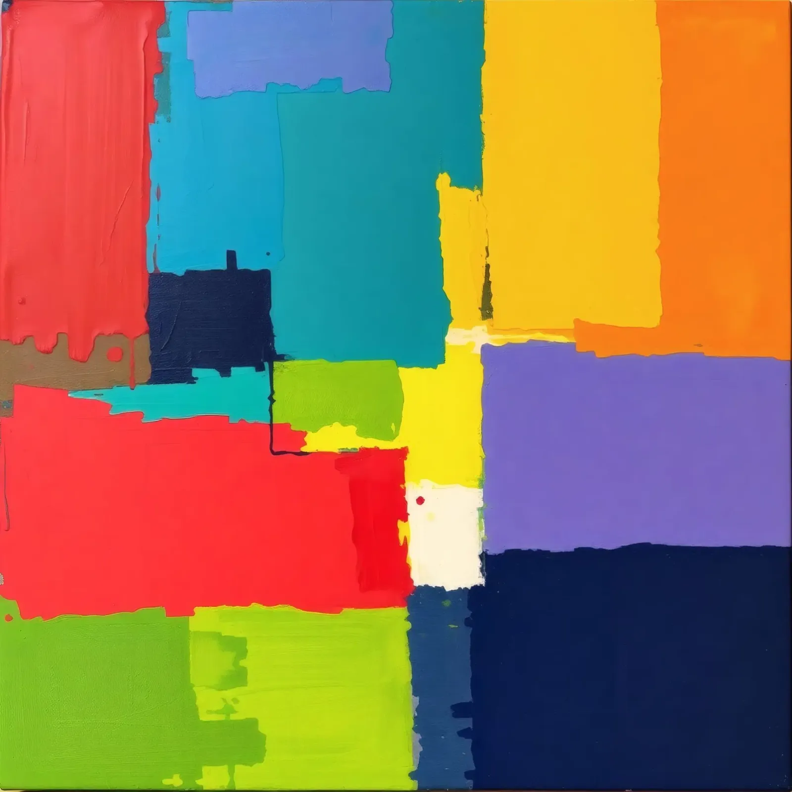 pittura astratta con forme geometriche vivaci pellicola backlit da DesignDoodle
