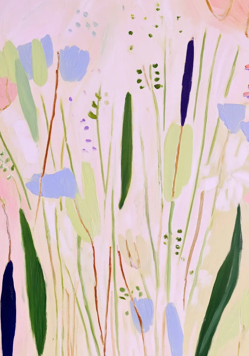 Impresión botánica de flores, póster abstracto de flores hahnemühle de Boheme