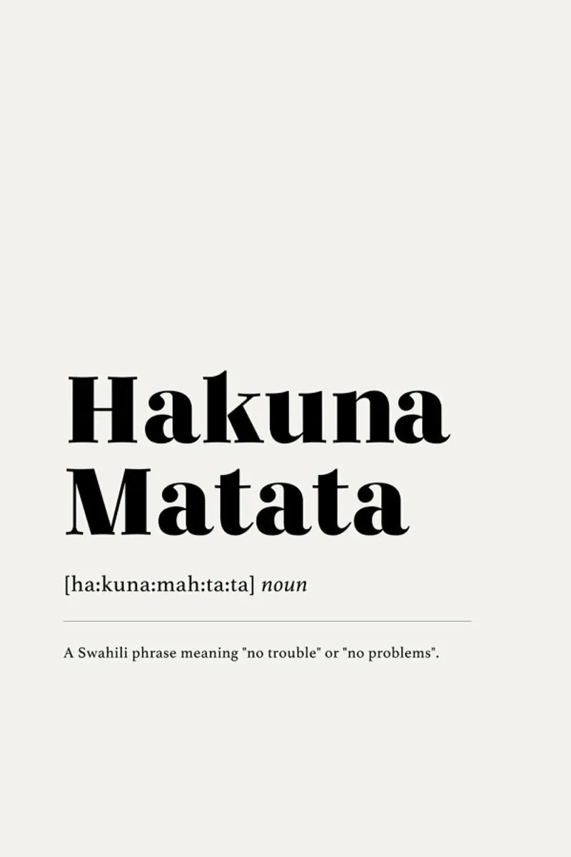 Hakuna Matata 2 pellicola backlit da daylight design studio