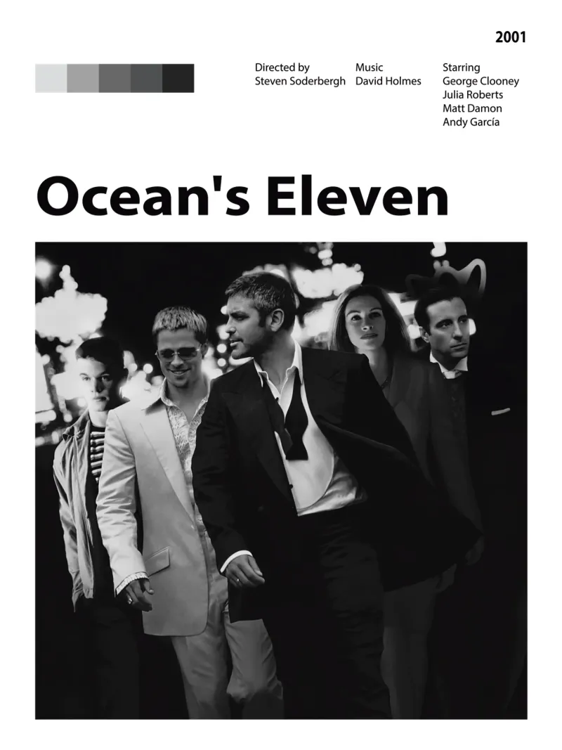 Ocean's Eleven hahnemühle by 🎞 The Movie Wall