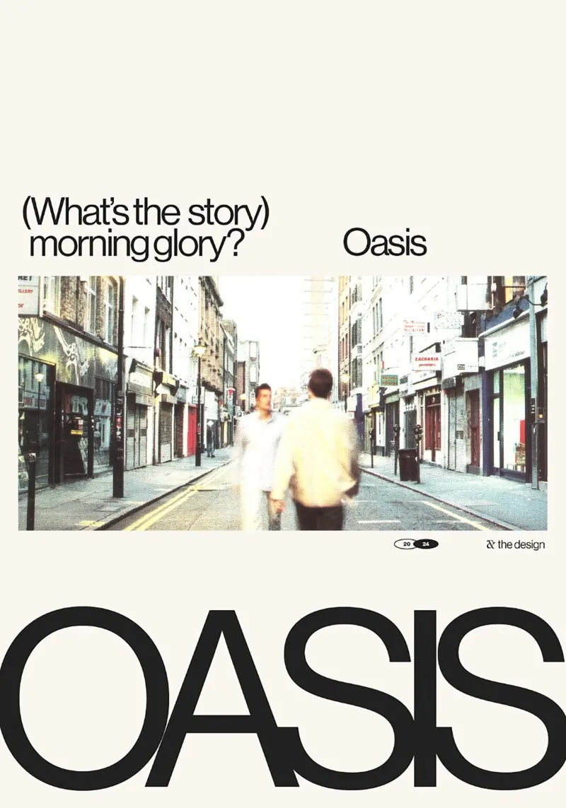 (What's the Story) Morning Glory? poster con telaio in plastica da Attaboy Dsgn