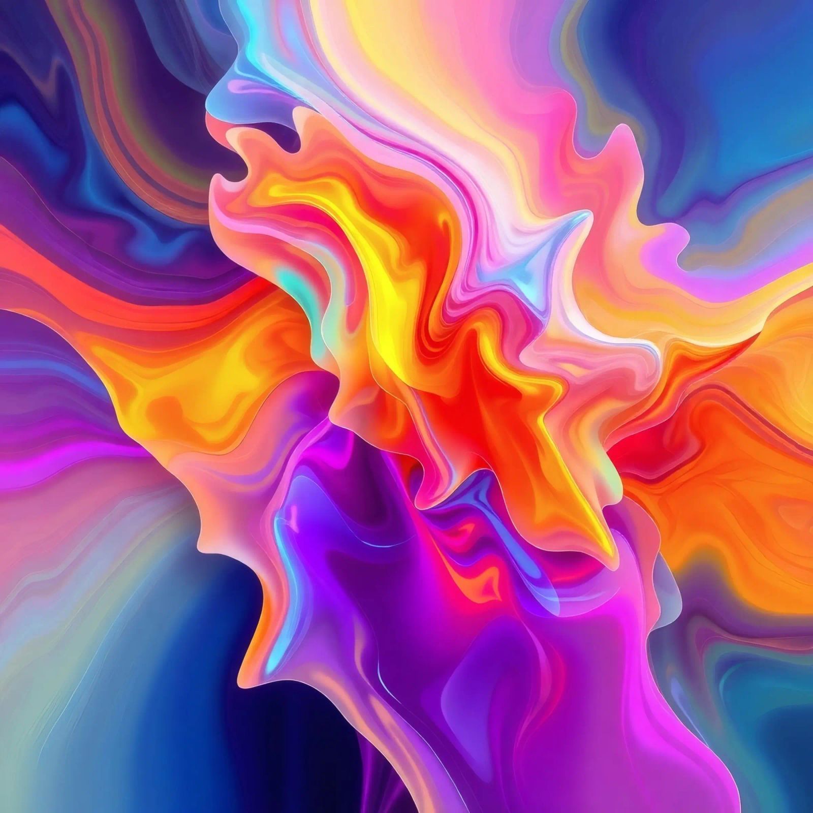 abstract art showcasing vivid swirls and flowing patterns canvas by DesignDoodle
