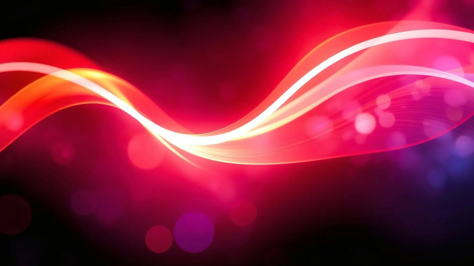 light waves dance in colorful patterns against a dark art canvas by DesignDoodle