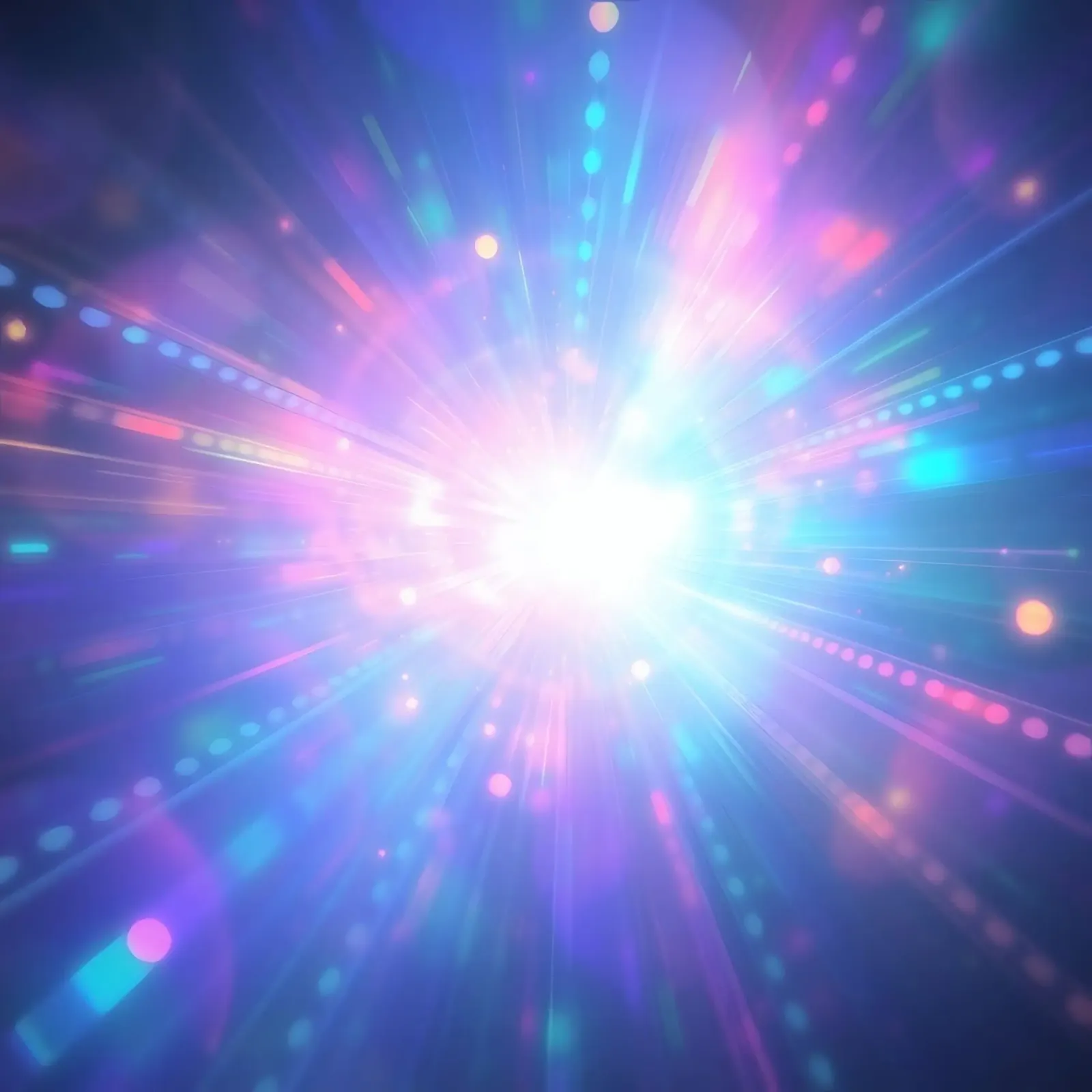Le esplosioni di luce colorata creano un'atmosfera cosmica pellicola backlit da DesignDoodle
