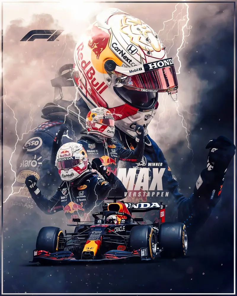 Max Verstappen pellicola backlit da Agus Creative