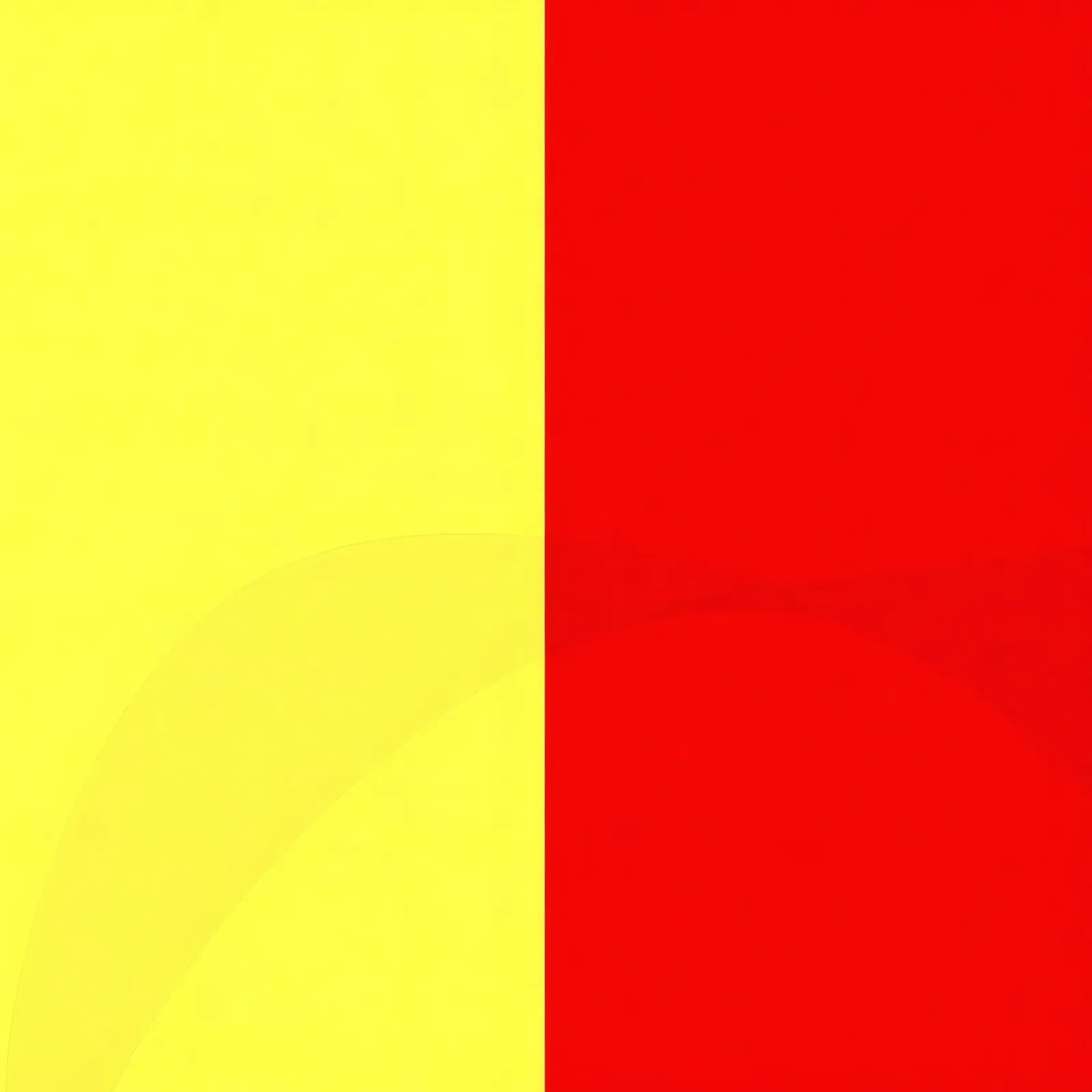 i colori giallo e rosso dividono la tela stile artistico tela con Cornice a cassetta da DesignDoodle