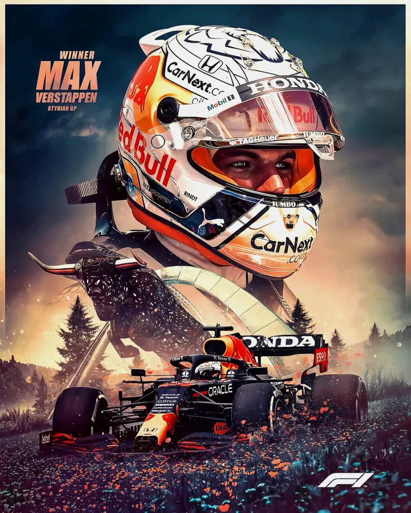 Max Verstappen pellicola backlit da Agus Creative
