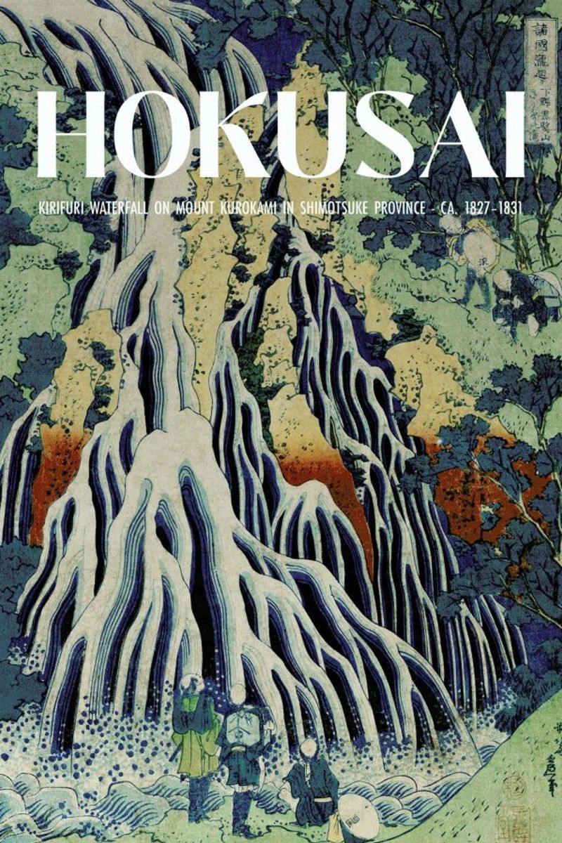 Hokusai - Kirifuri Waterfall at Kurokami Mountain in Shimotsuke IV poster by Vintage by JUNIQE