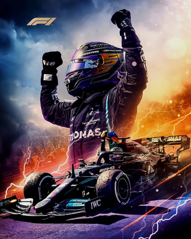 Lewis Hamilton pellicola backlit da Agus Creative