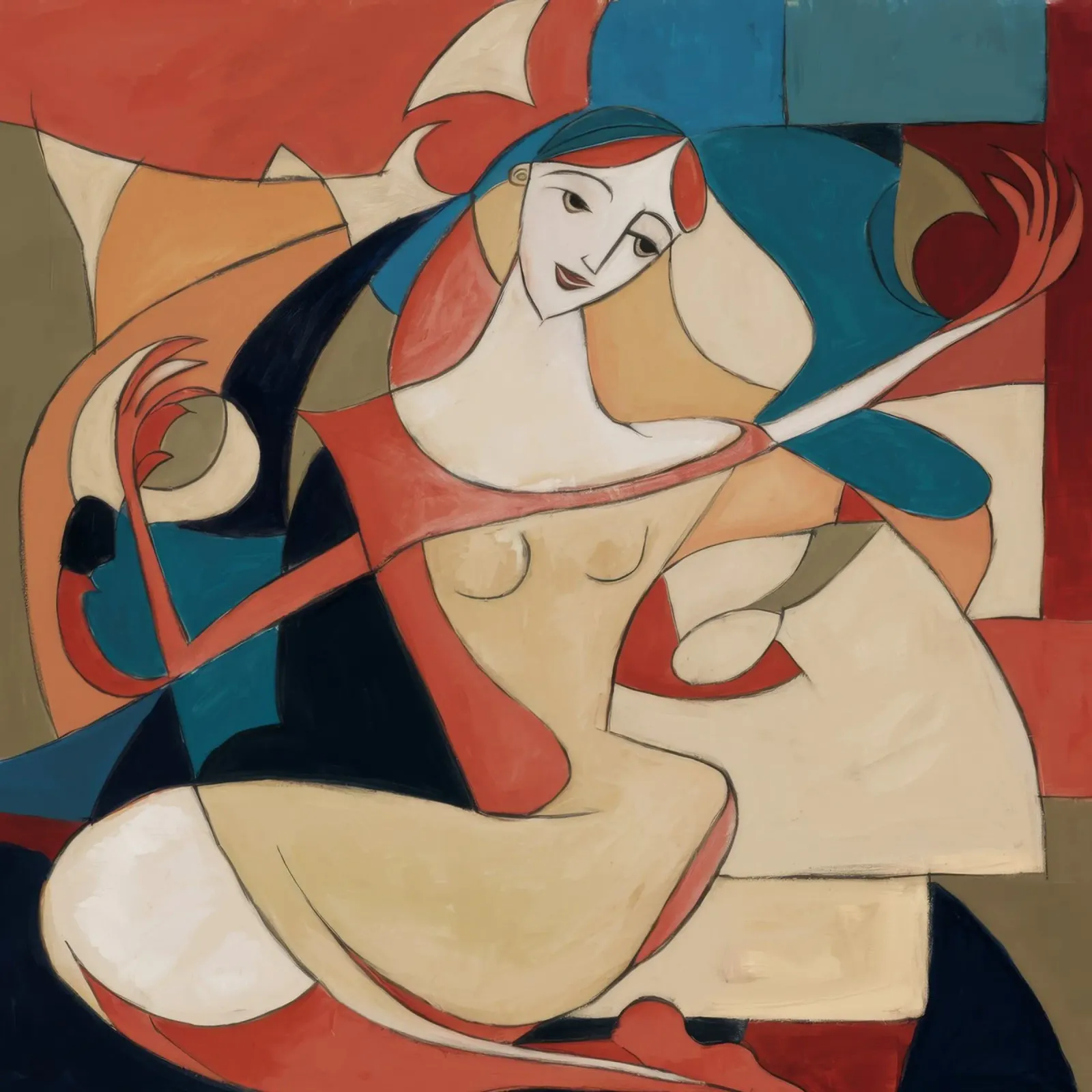 Mouvement expressif toile de Crimson Whisper